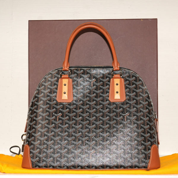 SF EXCLUSIVE: Goyard Chevron Canvas Monogram Vendôme Bag