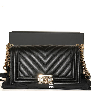 SF EXCLUSIVE: CHANEL Boy Bag Black Caviar Leather