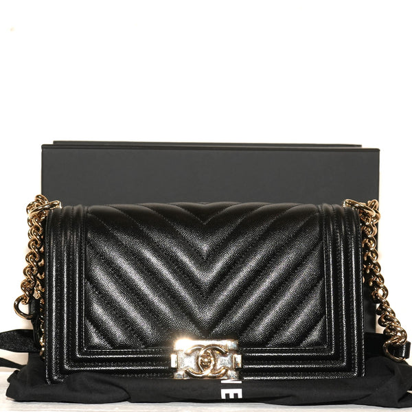SF EXCLUSIVE: CHANEL Boy Bag Black Caviar Leather