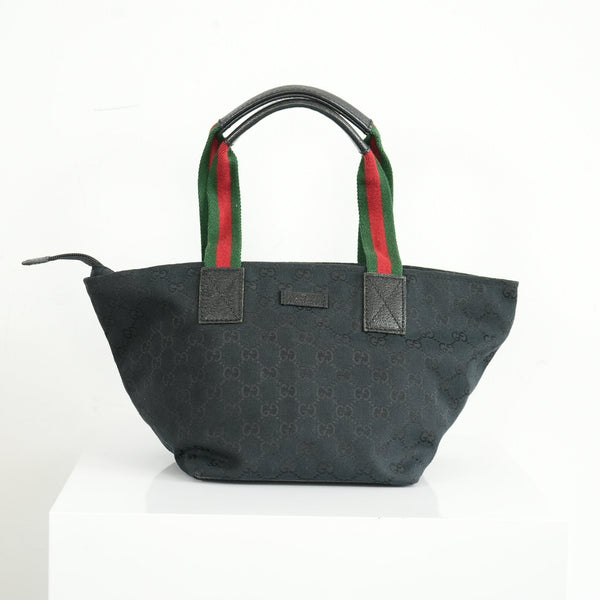 Gucci Black GG Supreme Canvas Tote