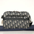 SF EXCLUSIVE: Dior Safari Bag with Strap Beige and Black Oblique Jacquard