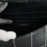 Chanel Chocolate Bar Flap Shoulder Bag Black