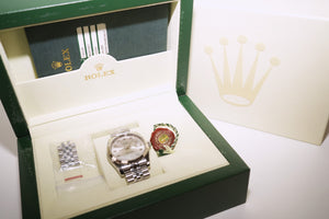 SF EXCLUSIVE: Rolex Datejust 36 Stainless Steel Silver Diamond Dial Fluted Bezel Jubilee Bracelet