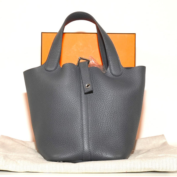 SF EXCLUSIVE: Hermès Picotin Lock 18 Clémence Leather Tote Bag