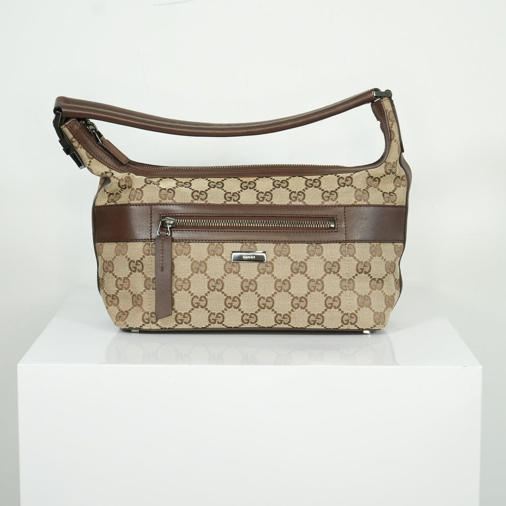 Gucci Beige GG Canvas Shoulder Bag