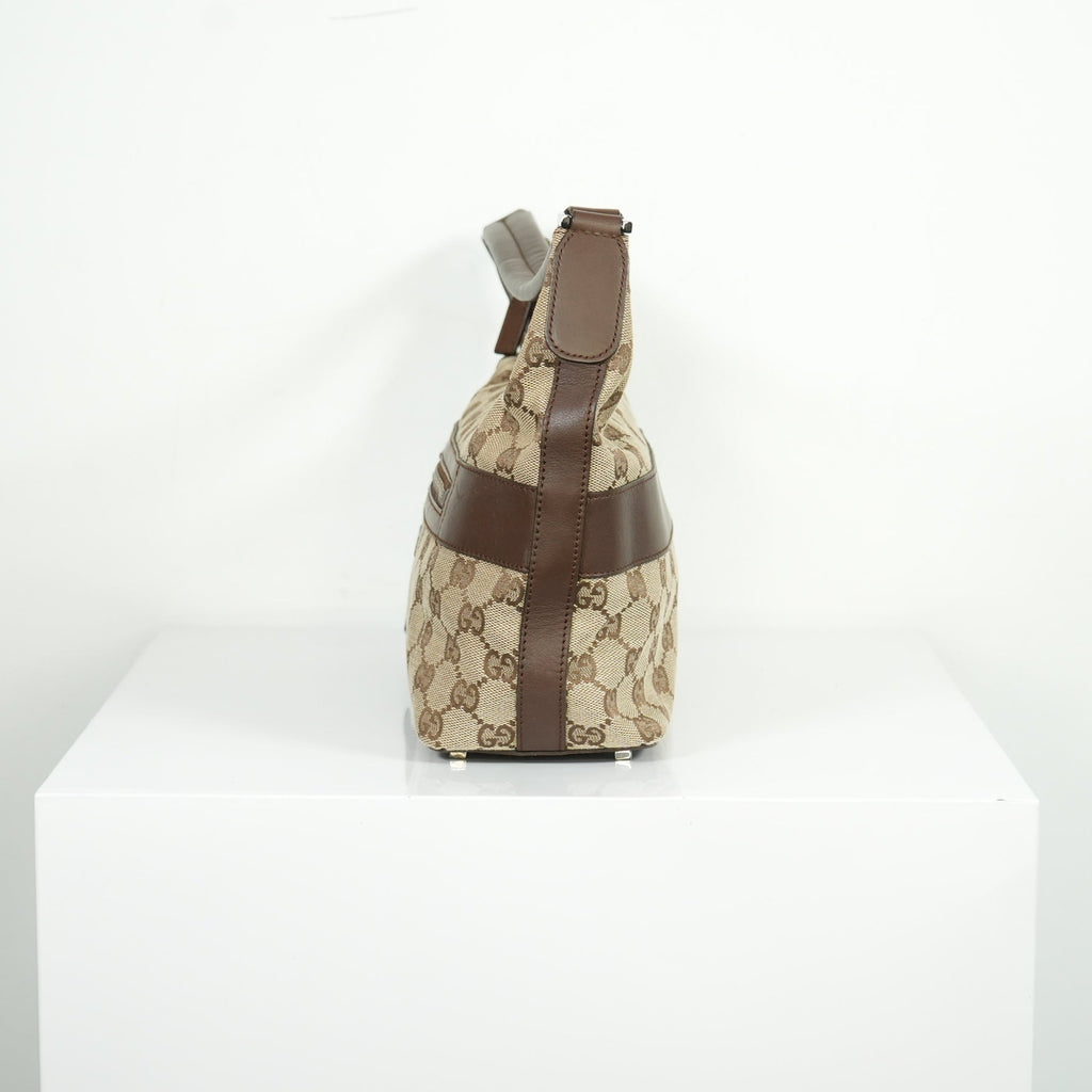 Gucci Beige GG Canvas Shoulder Bag