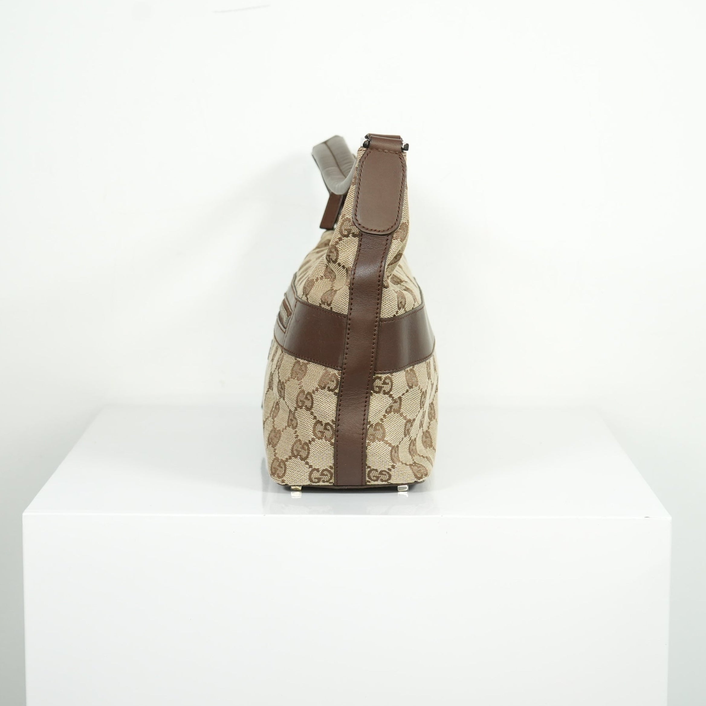 Gucci Beige GG Canvas Shoulder Bag