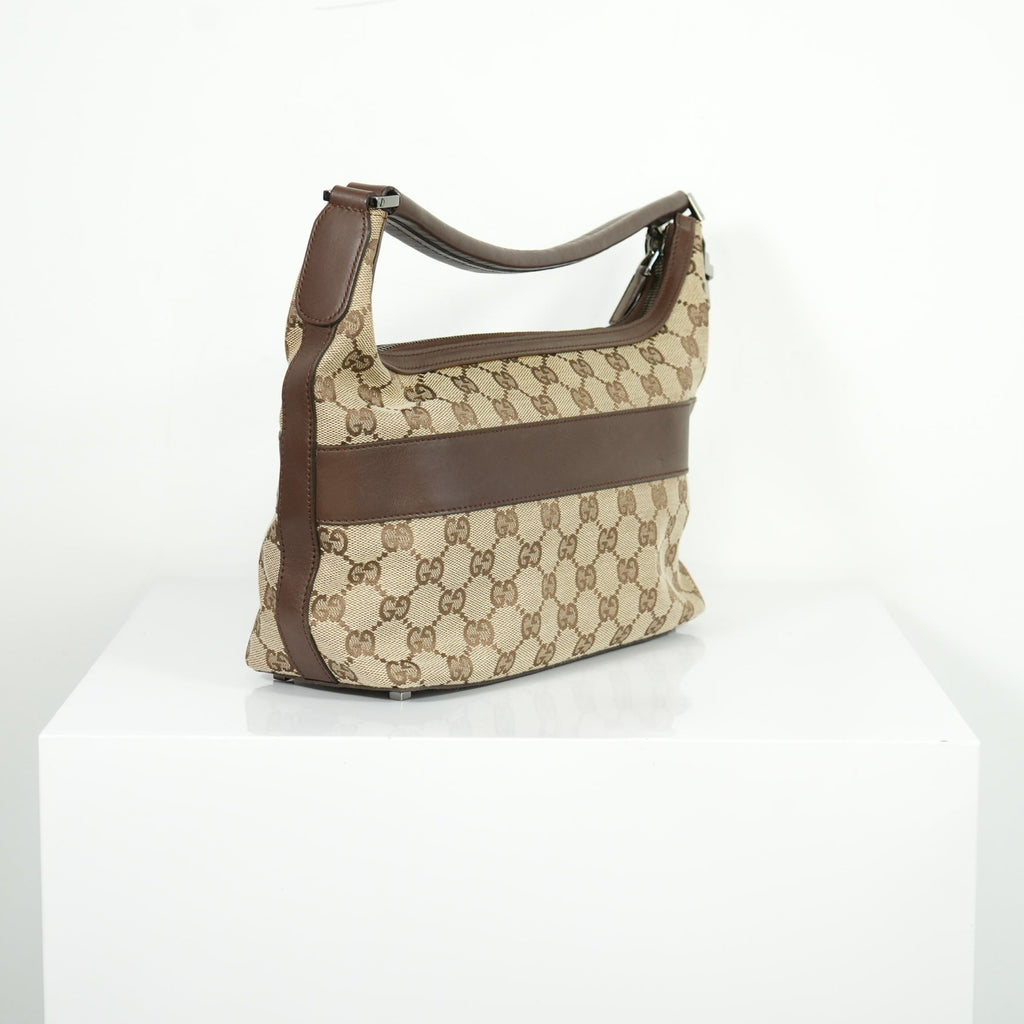 Gucci Beige GG Canvas Shoulder Bag