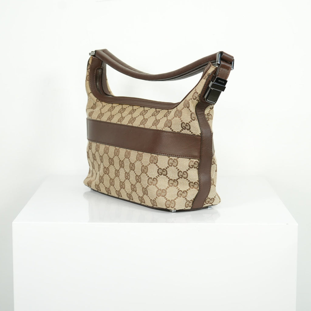 Gucci Beige GG Canvas Shoulder Bag
