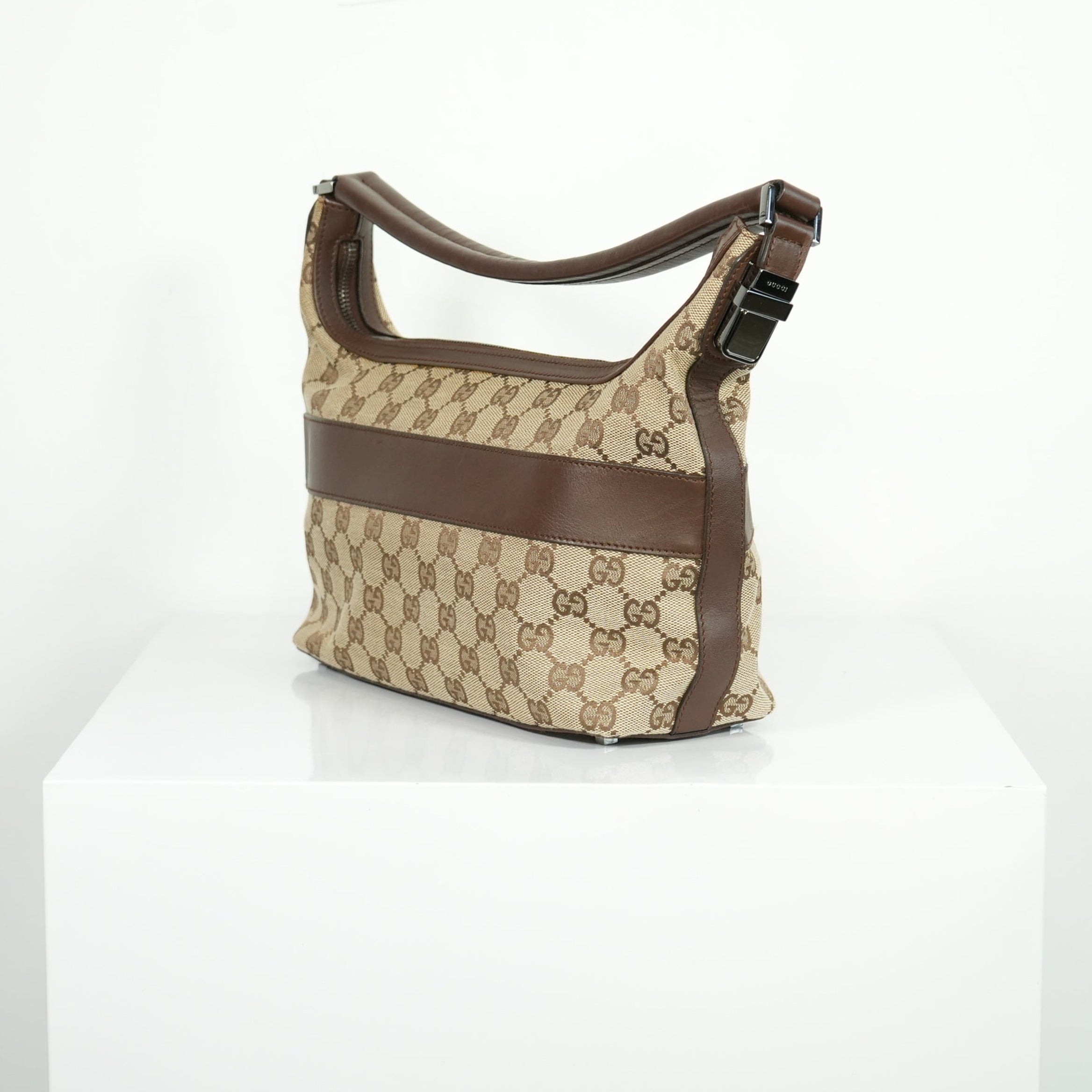 Gucci Beige GG Canvas Shoulder Bag