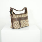 Gucci Beige GG Canvas Shoulder Bag