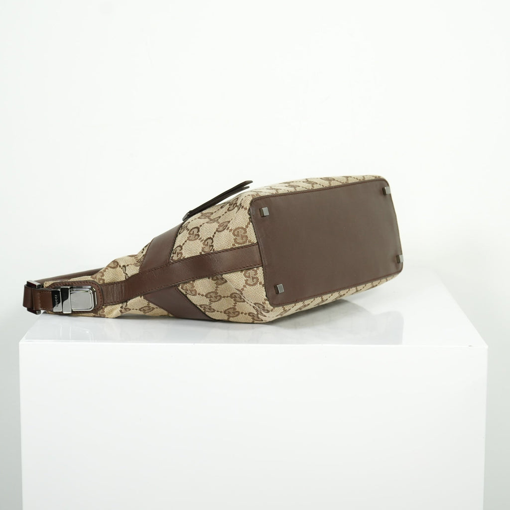 Gucci Beige GG Canvas Shoulder Bag