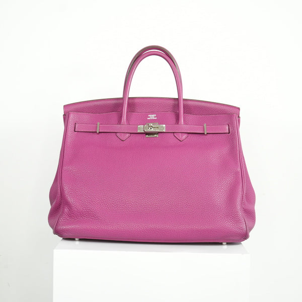 Hermes Fuchsia Birkin 40 Handbag