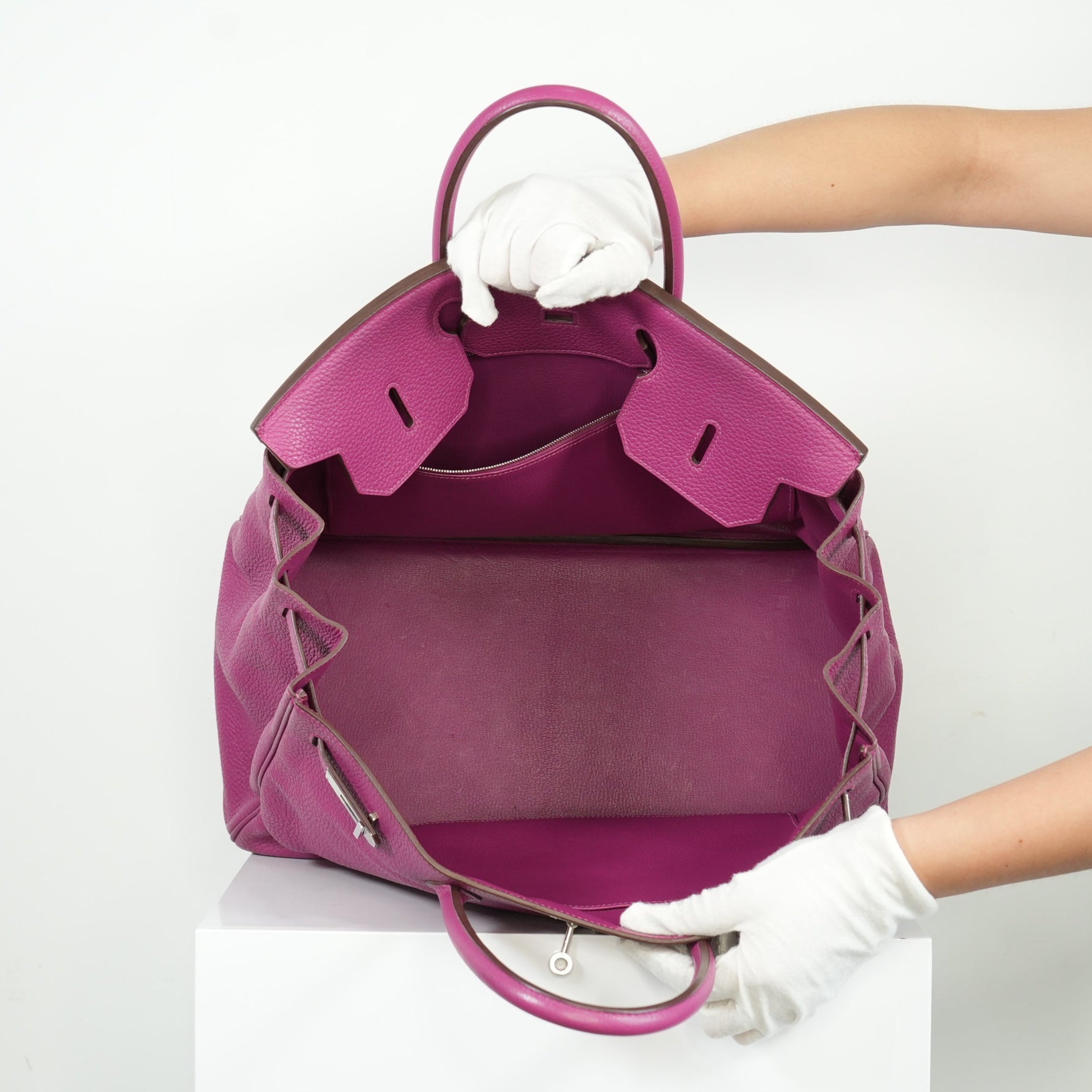 Hermes Fuchsia Birkin 40 Handbag