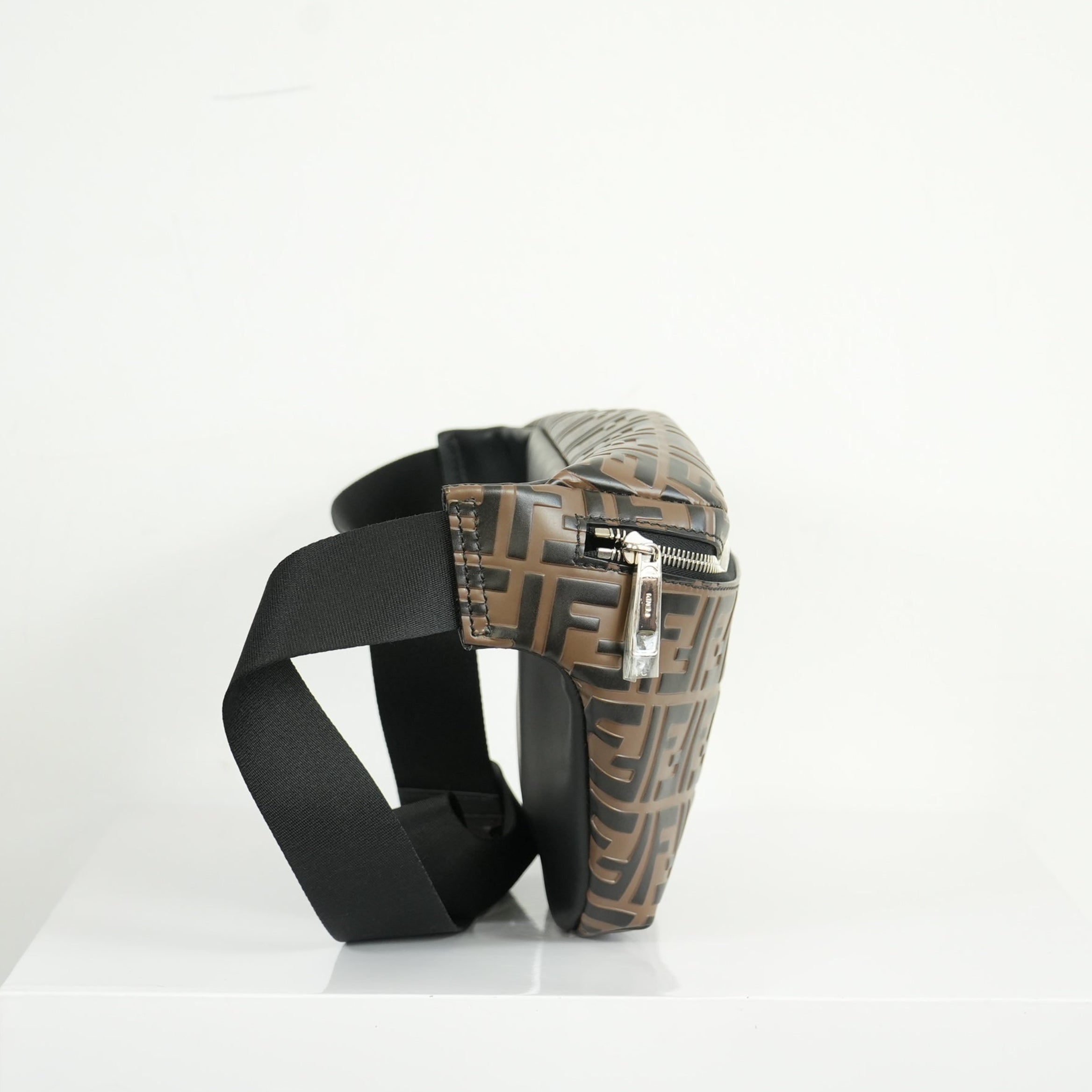 Fendi Vitello Century Bi-Color FF 1974 Embossed Bag