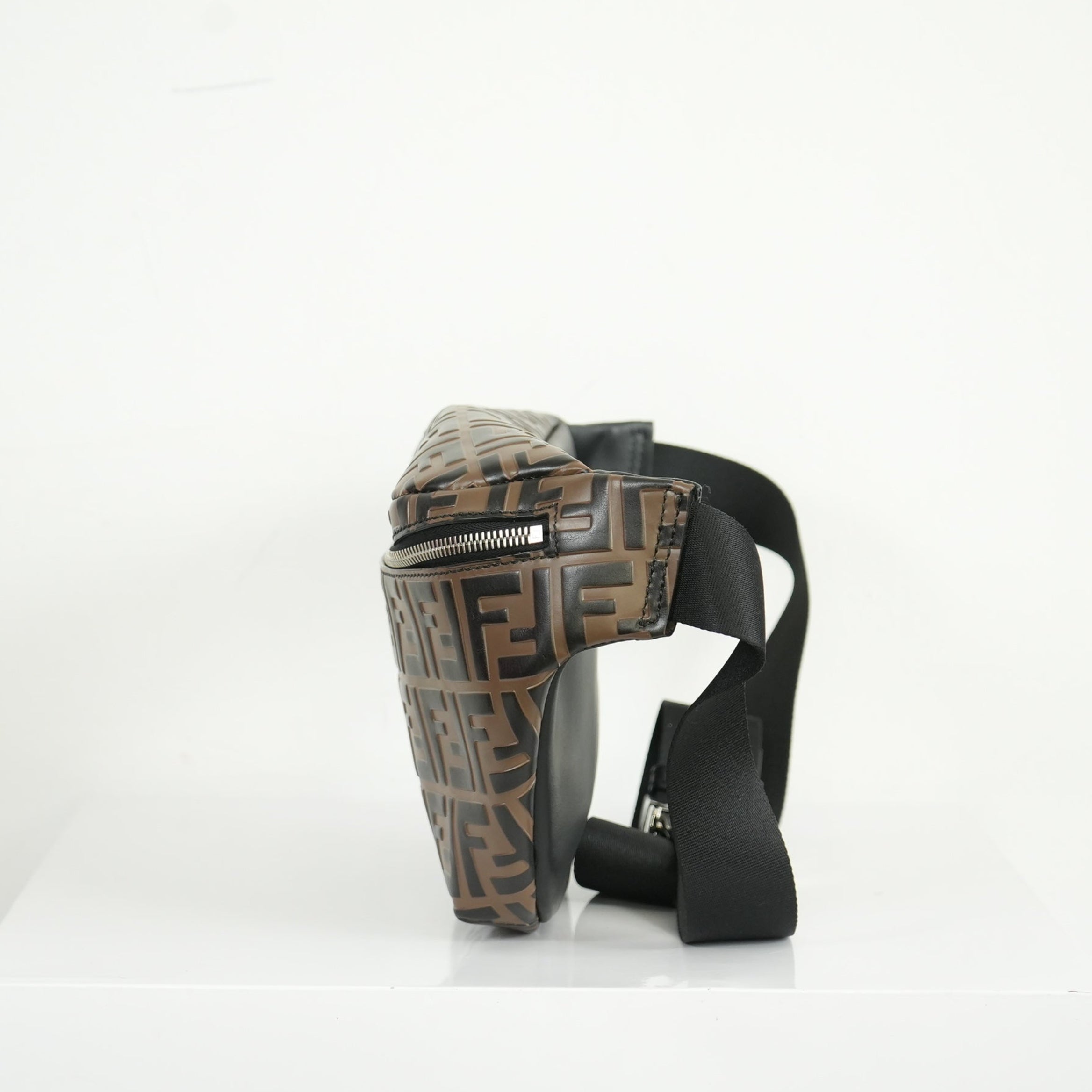 Fendi Vitello Century Bi-Color FF 1974 Embossed Bag