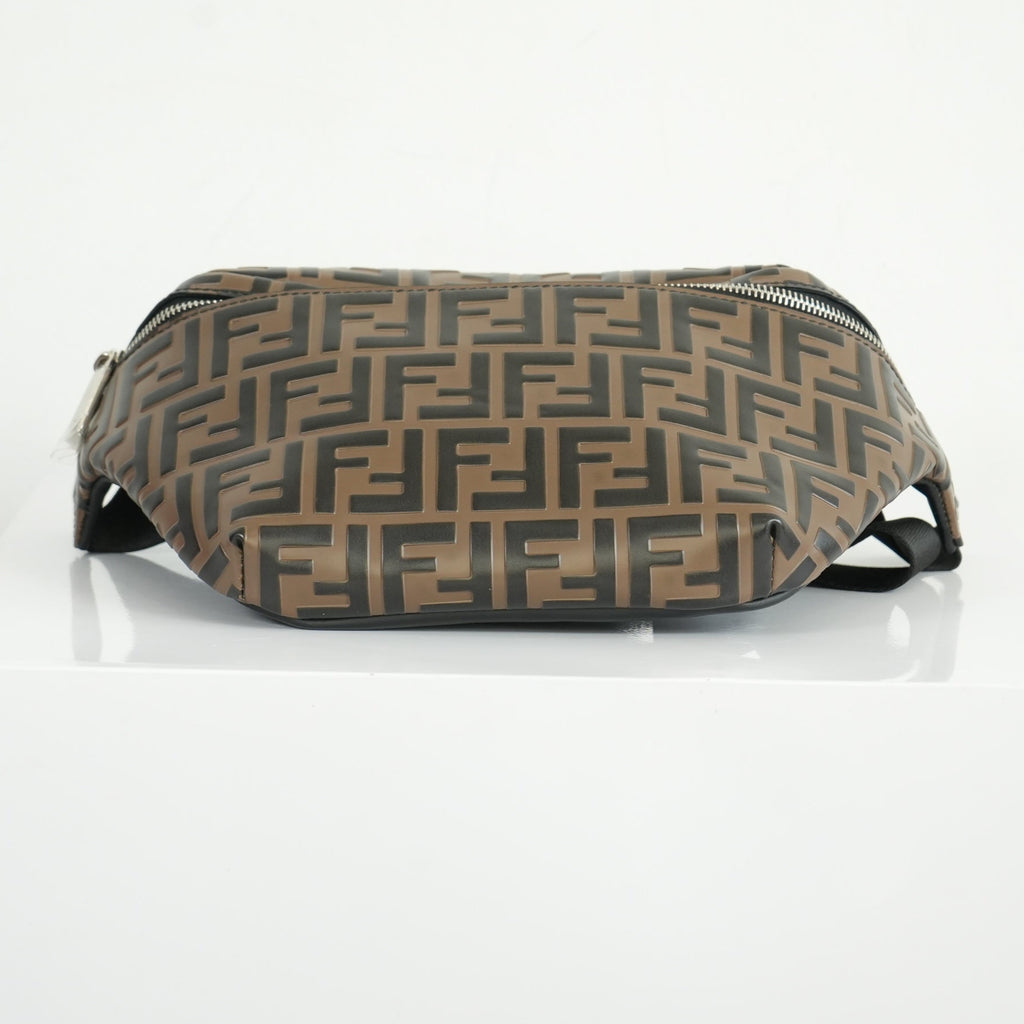 Fendi Vitello Century Bi-Color FF 1974 Embossed Bag