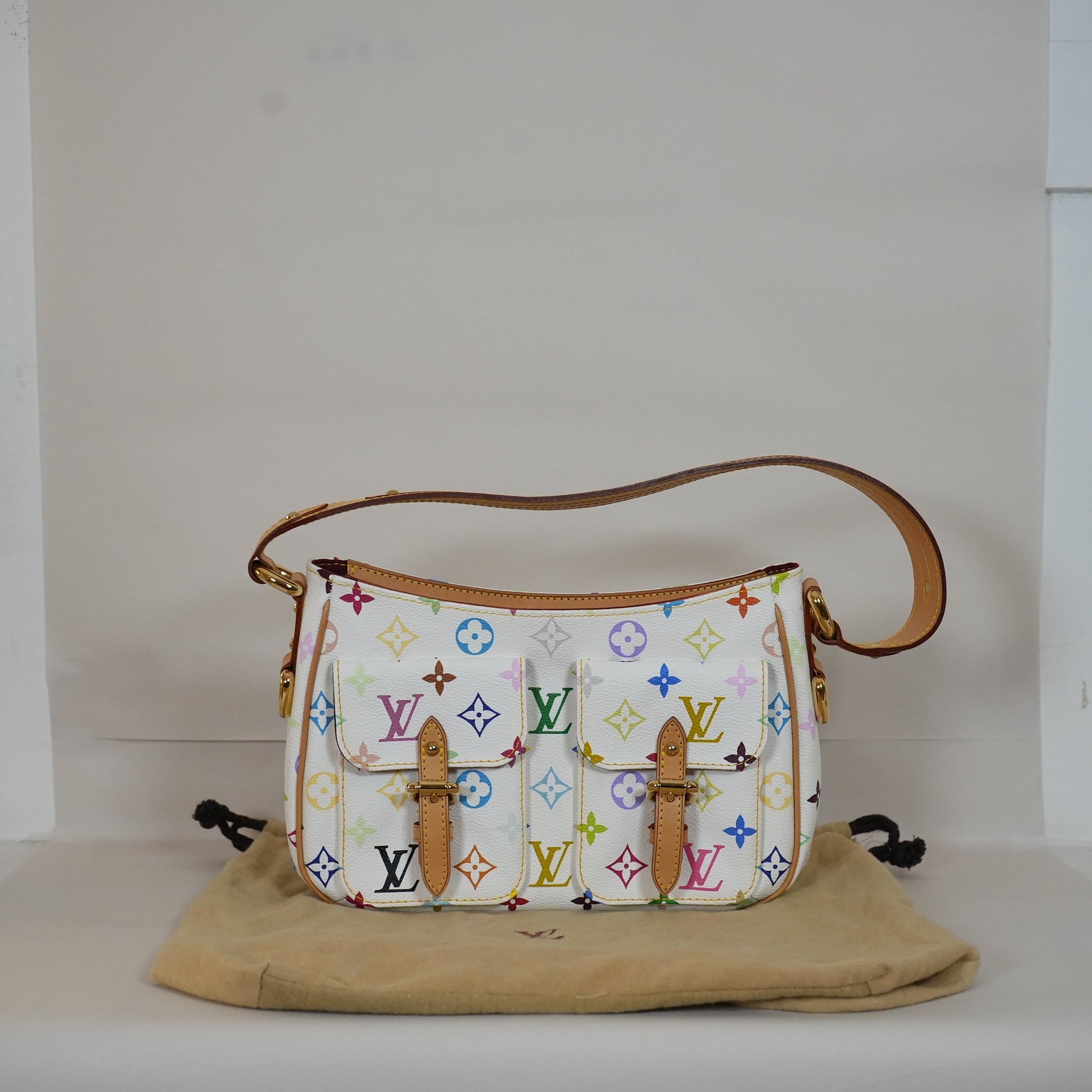 SF EXCLUSIVE: Louis Vuitton X Takashi Murakami Multicolor Monogram White Lodge PM