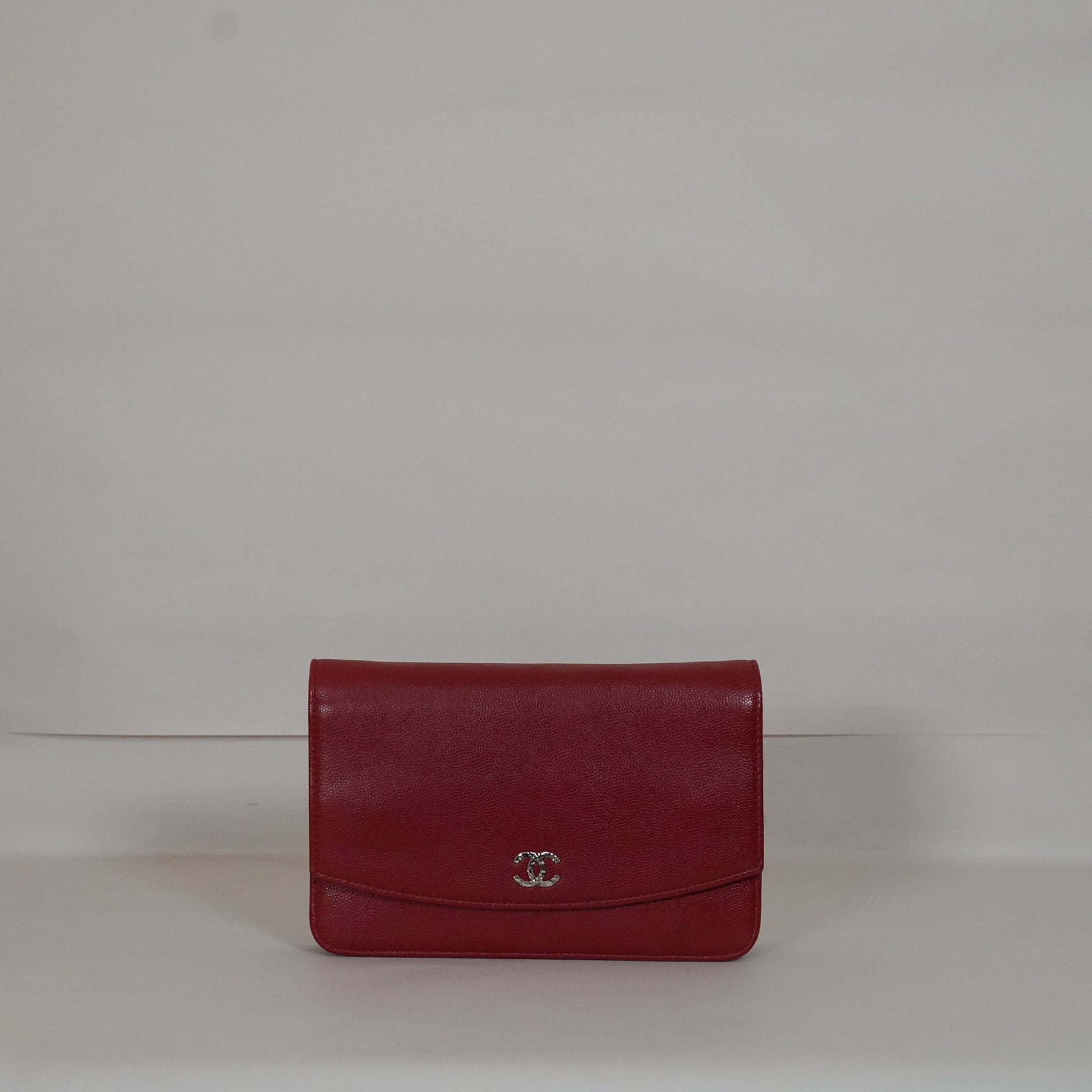 SF EXCLUSIVE: Chanel Red Caviar Sevruga Wallet on Chain Bag