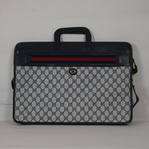 SF EXCLUSIVE: Gucci Navy Blue Briefcase