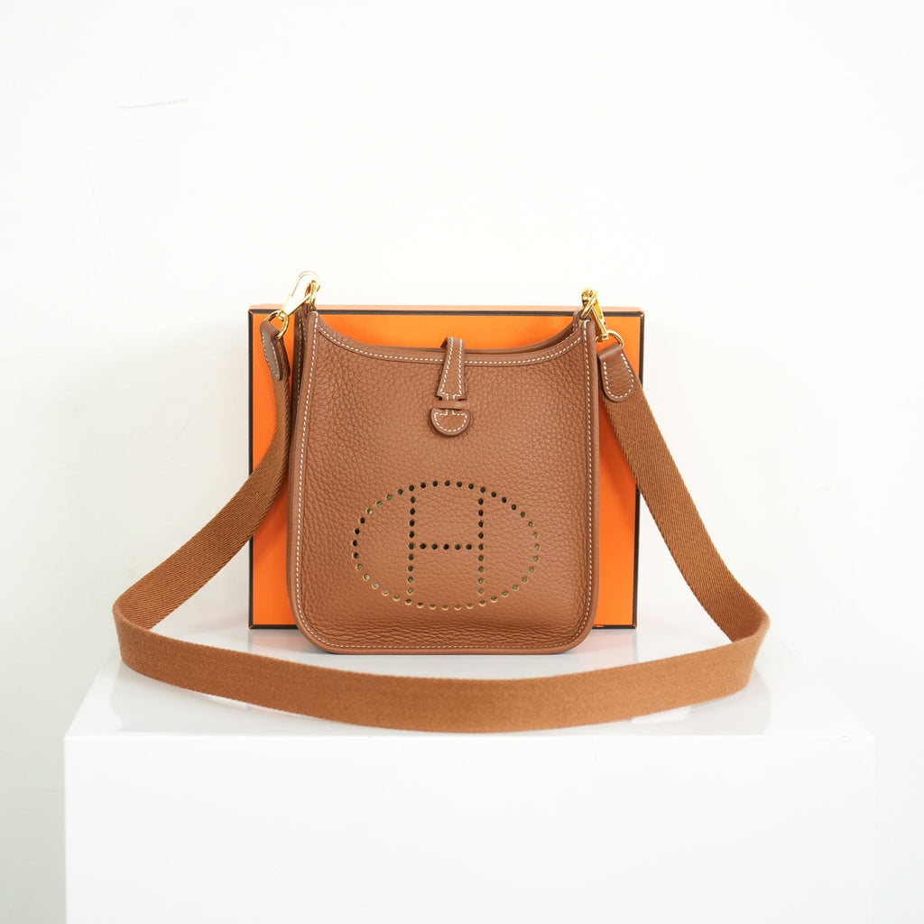 Hermes Gold Clemence Evelyne 16 Amazone Bag