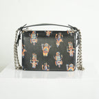 Prada Saffiano Lux Leather Robot Shoulder Bag