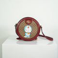 Gucci x Doraemon Mini GG Supreme Round Shoulder Bag