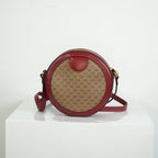 Gucci x Doraemon Mini GG Supreme Round Shoulder Bag