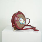 Gucci x Doraemon Mini GG Supreme Round Shoulder Bag