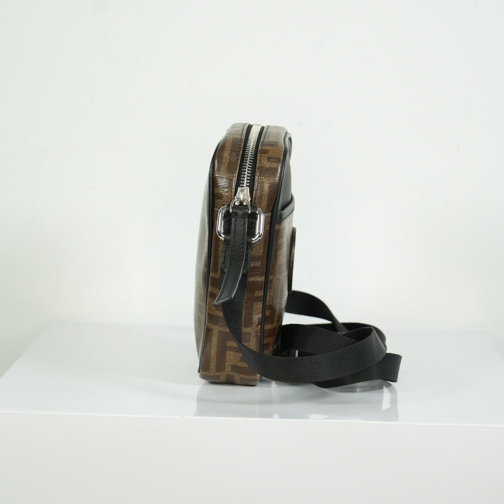 Fendi Zucca Coated Canvas Mini Messenger Bag