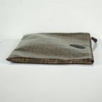 Fendi Zucca Brown Canvas Flat Pouch
