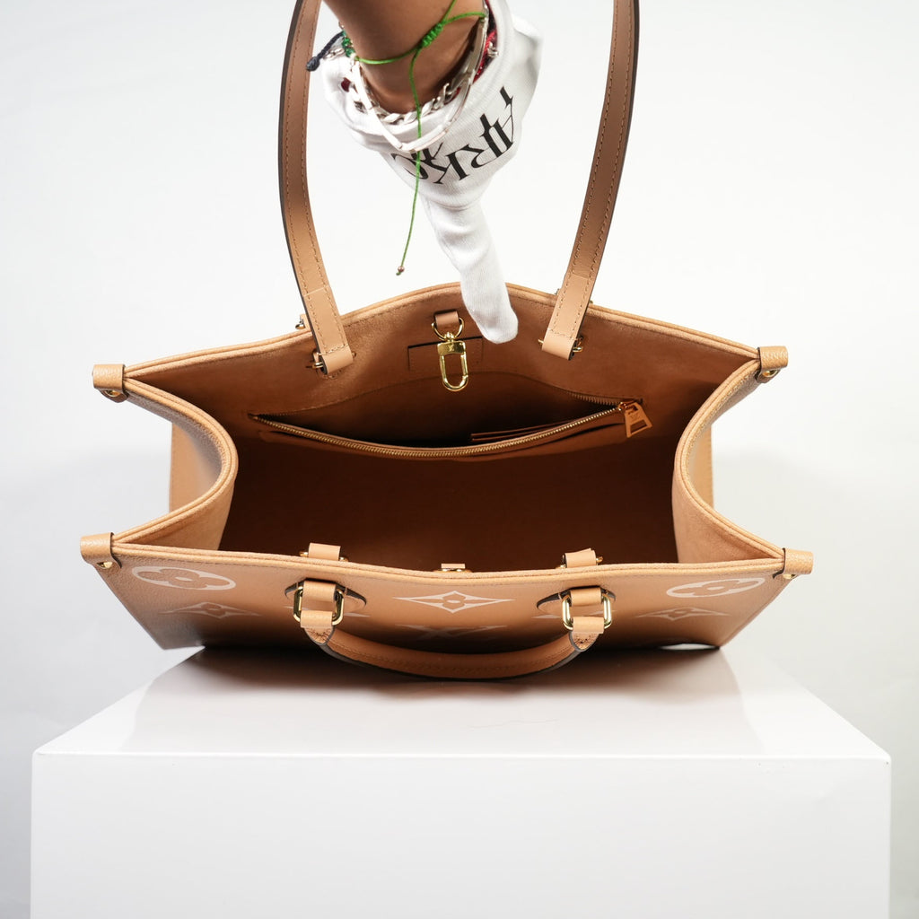 Louis Vuitton OnTheGo Empreinte Monogram Beige/Arizona Creme MM