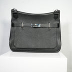 Hermes Black Jypsiere Clemence Crossbody Bag