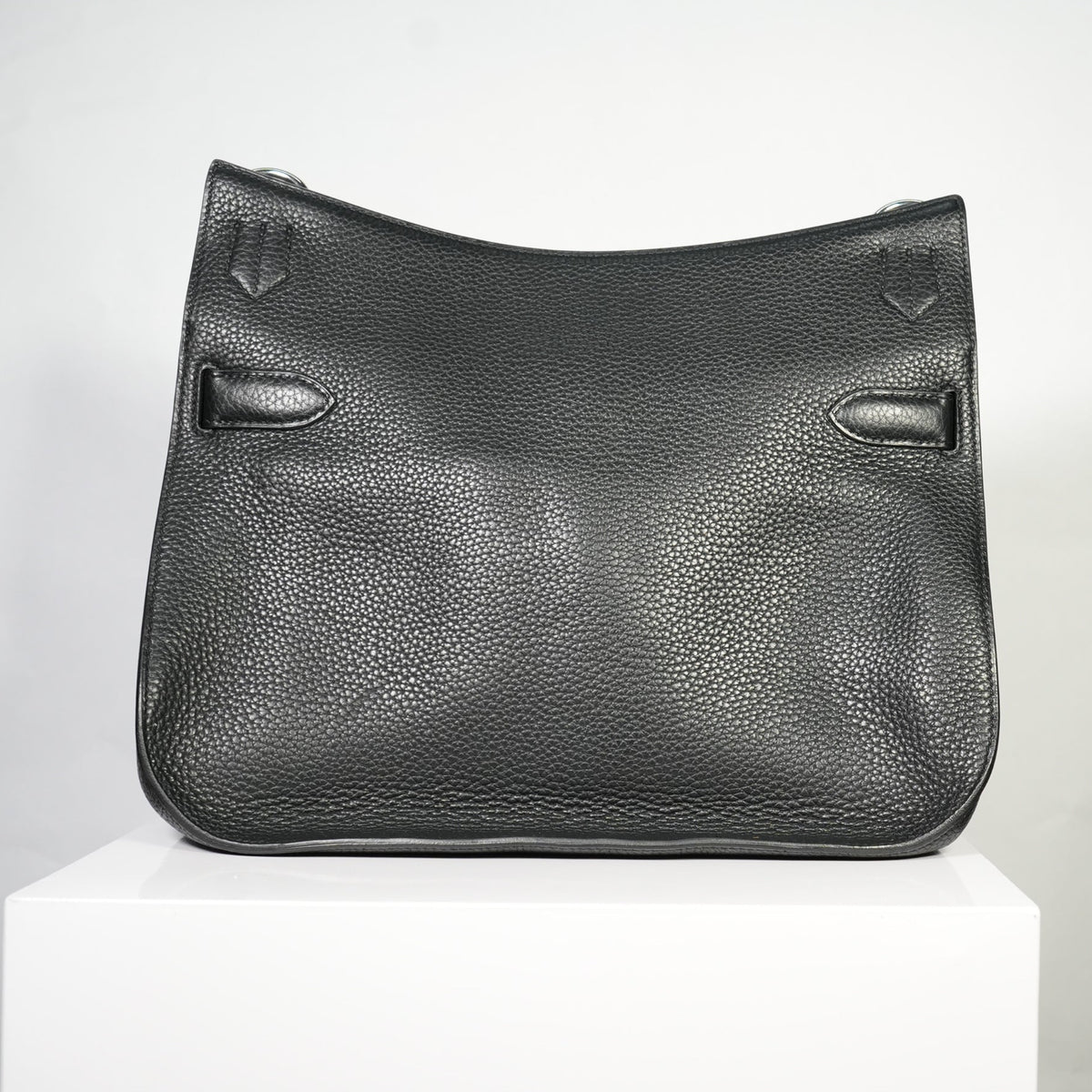 Hermes Black Jypsiere Clemence Crossbody Bag