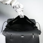 Hermes Black Jypsiere Clemence Crossbody Bag