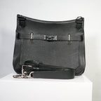 Hermes Black Jypsiere Clemence Crossbody Bag