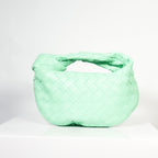 Bottega Veneta Jodie Mini in Mint Green Woven (dust bag)