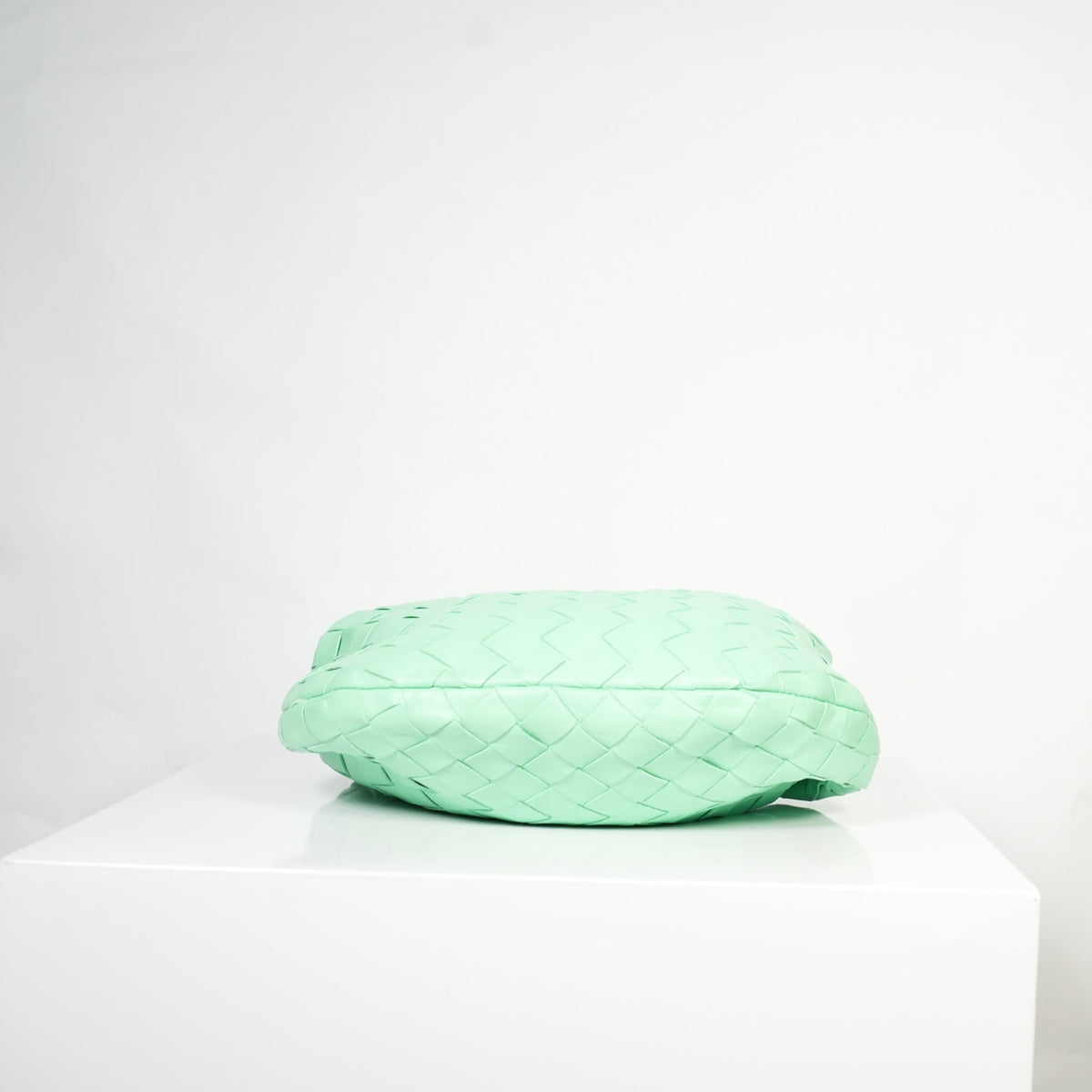 Bottega Veneta Jodie Mini in Mint Green Woven (dust bag)