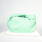Bottega Veneta Jodie Mini in Mint Green Woven (dust bag)