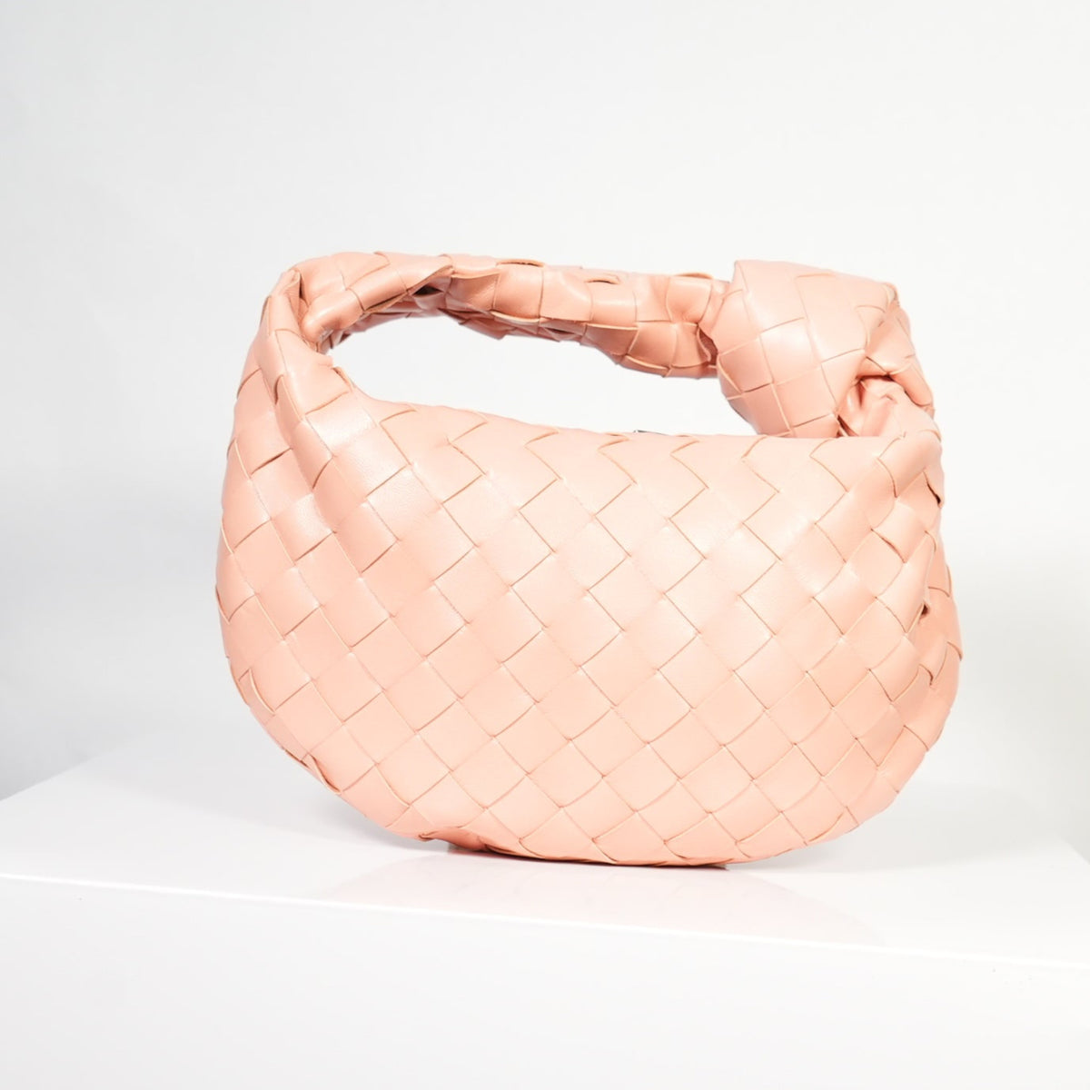 Bottega Veneta Jodie Medium in Pink/Peach Woven (dust bag)