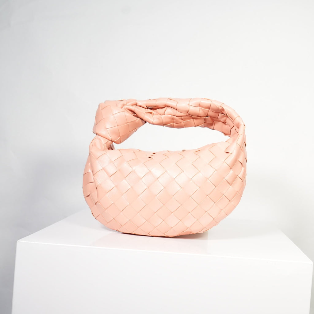 Bottega Veneta Jodie Medium in Pink/Peach Woven (dust bag)