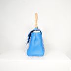 Goyard Saigon Mini Blue Top Handle with dust bag