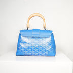 Goyard Saigon Mini Blue Top Handle with dust bag