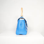 Goyard Saigon Mini Blue Top Handle with dust bag