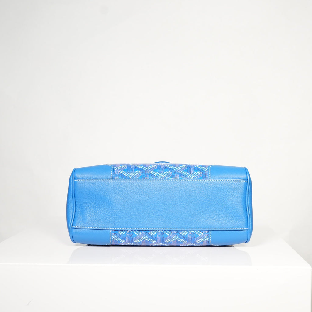 Goyard Saigon Mini Blue Top Handle with dust bag