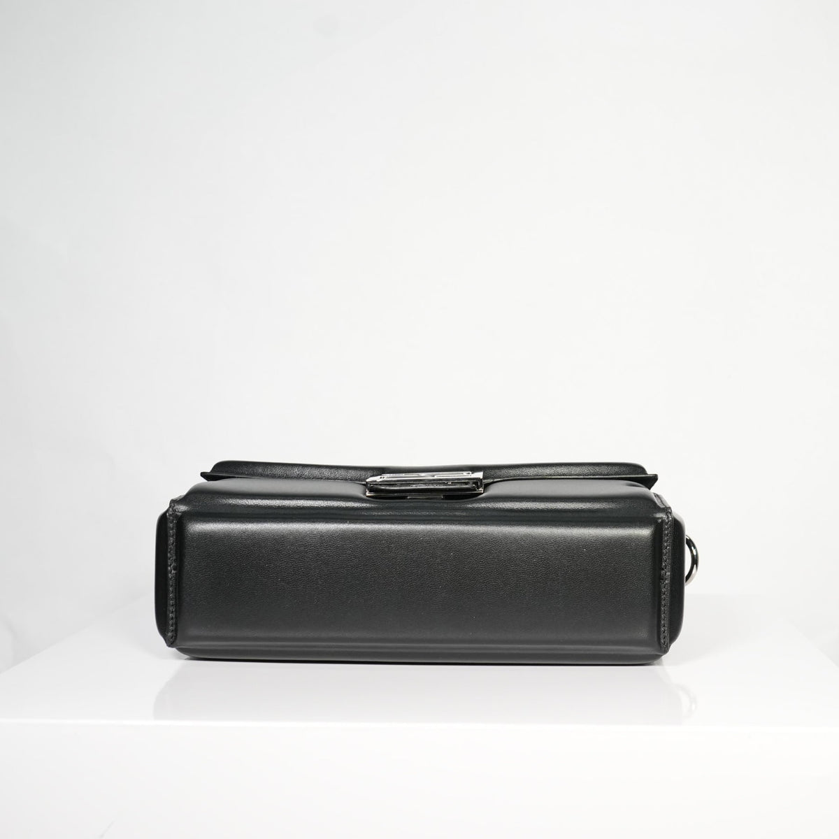 Fendi Black Soft Trunk Baguette Bag W/ Dust Bag
