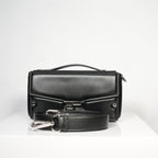 Fendi Black Soft Trunk Baguette Bag W/ Dust Bag