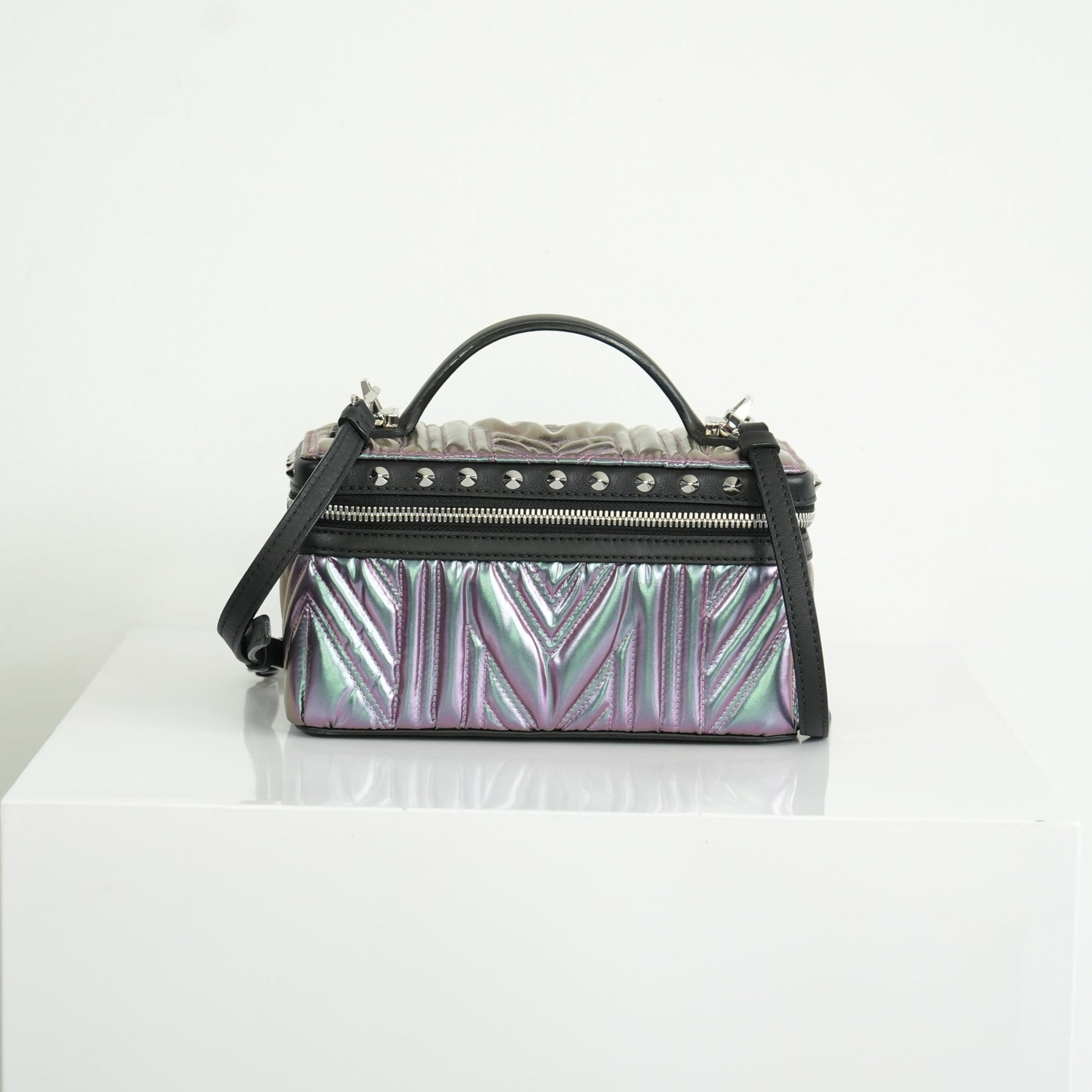 MCM Metallic Studded Vanity