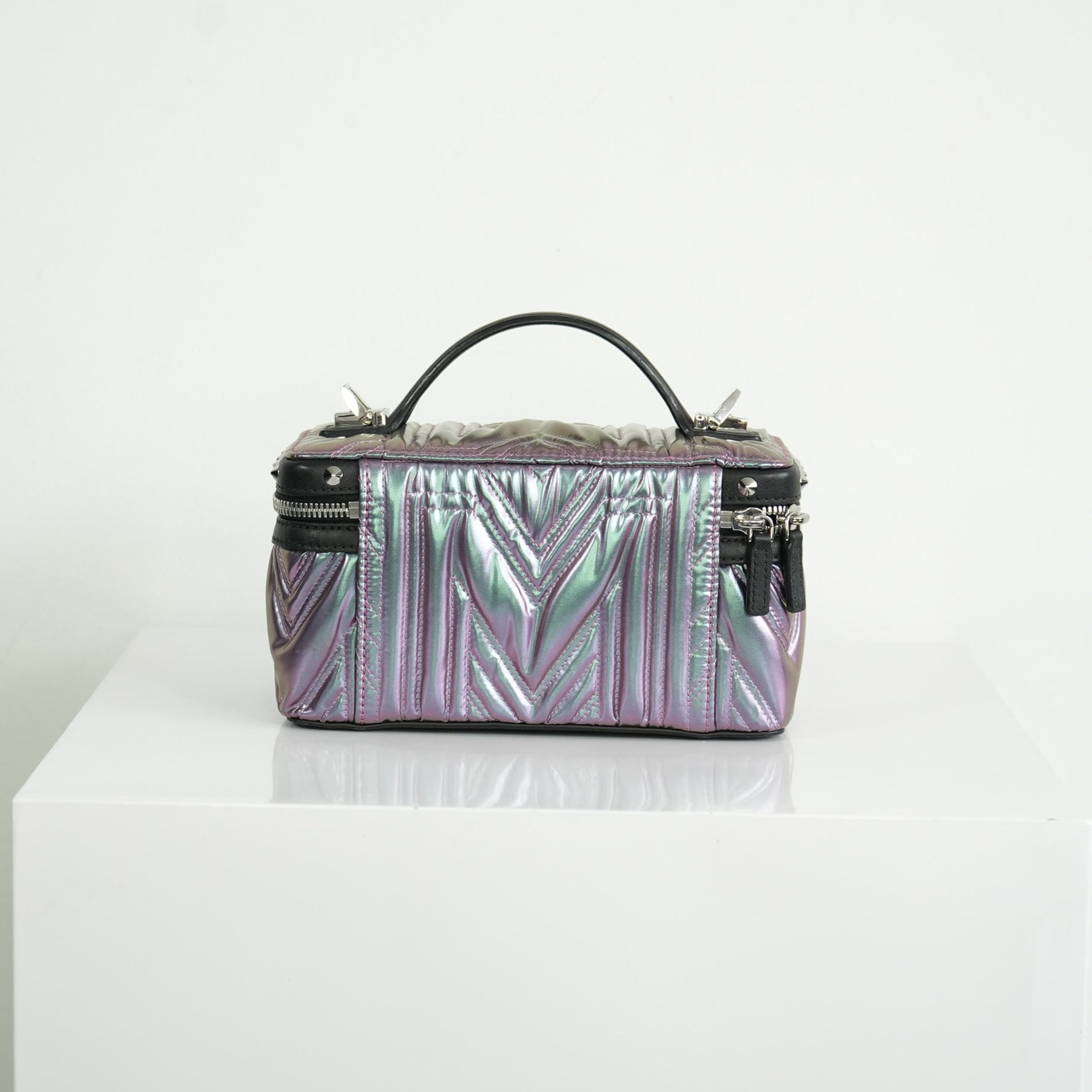 MCM Metallic Studded Vanity
