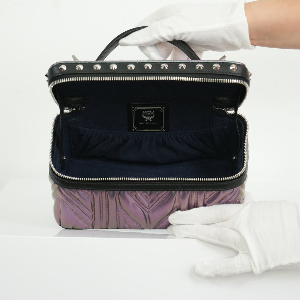 MCM Metallic Studded Vanity